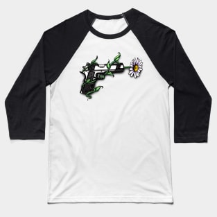 Daisy in Gun Barrel Baseball T-Shirt